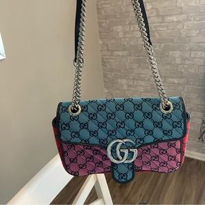 GG MARMONT MULTICOLOR SMALL SHOULDER BAG